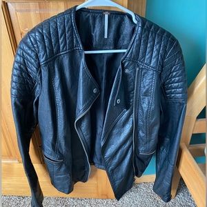 Free People Leather Jacket
